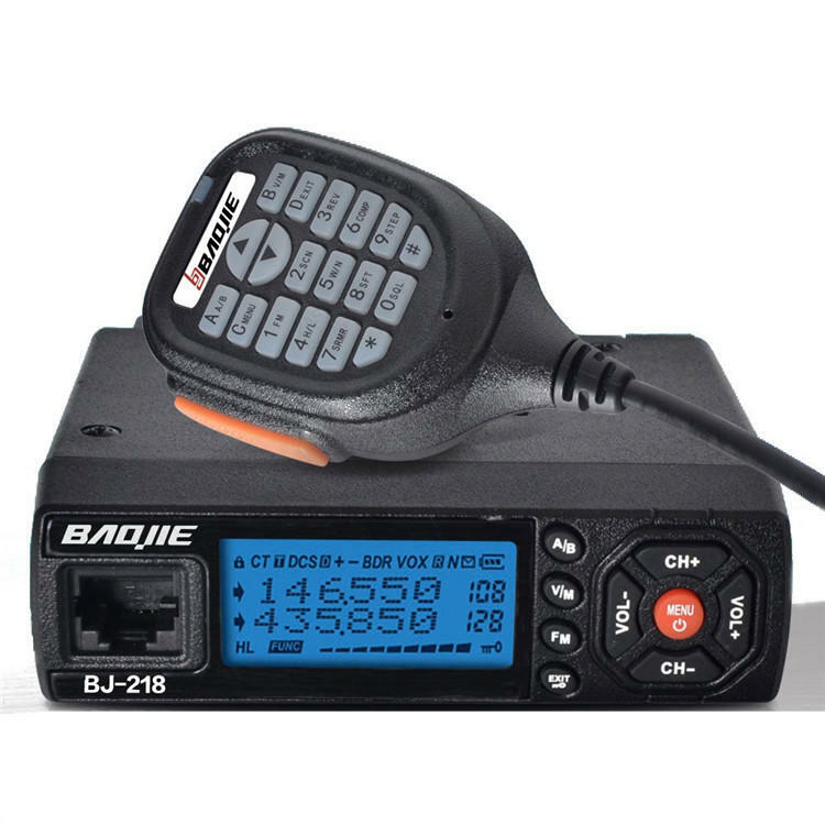 BaoJie BJ-218 25W VHF UHF 136-174 400-470MHz Ham Radio Mobile Car Walkie Talkie