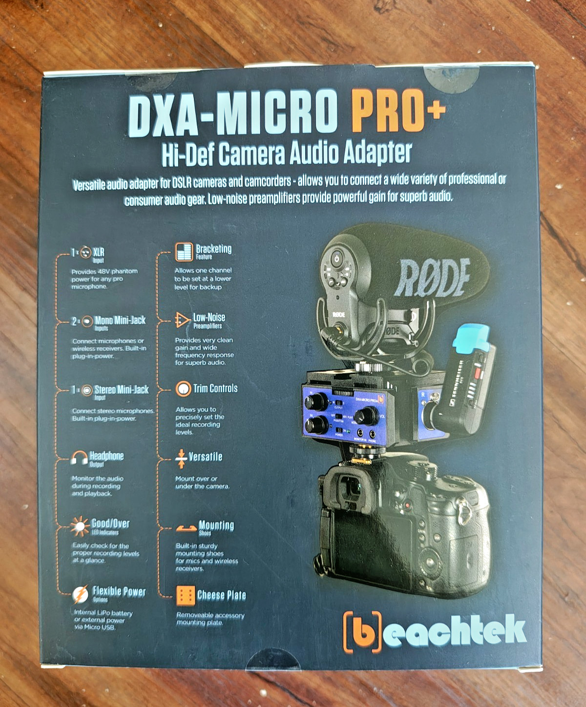BeachTek DXA-Micro-PRO+ Active Audio Adapter for DSLRs and Camcorders￼￼￼