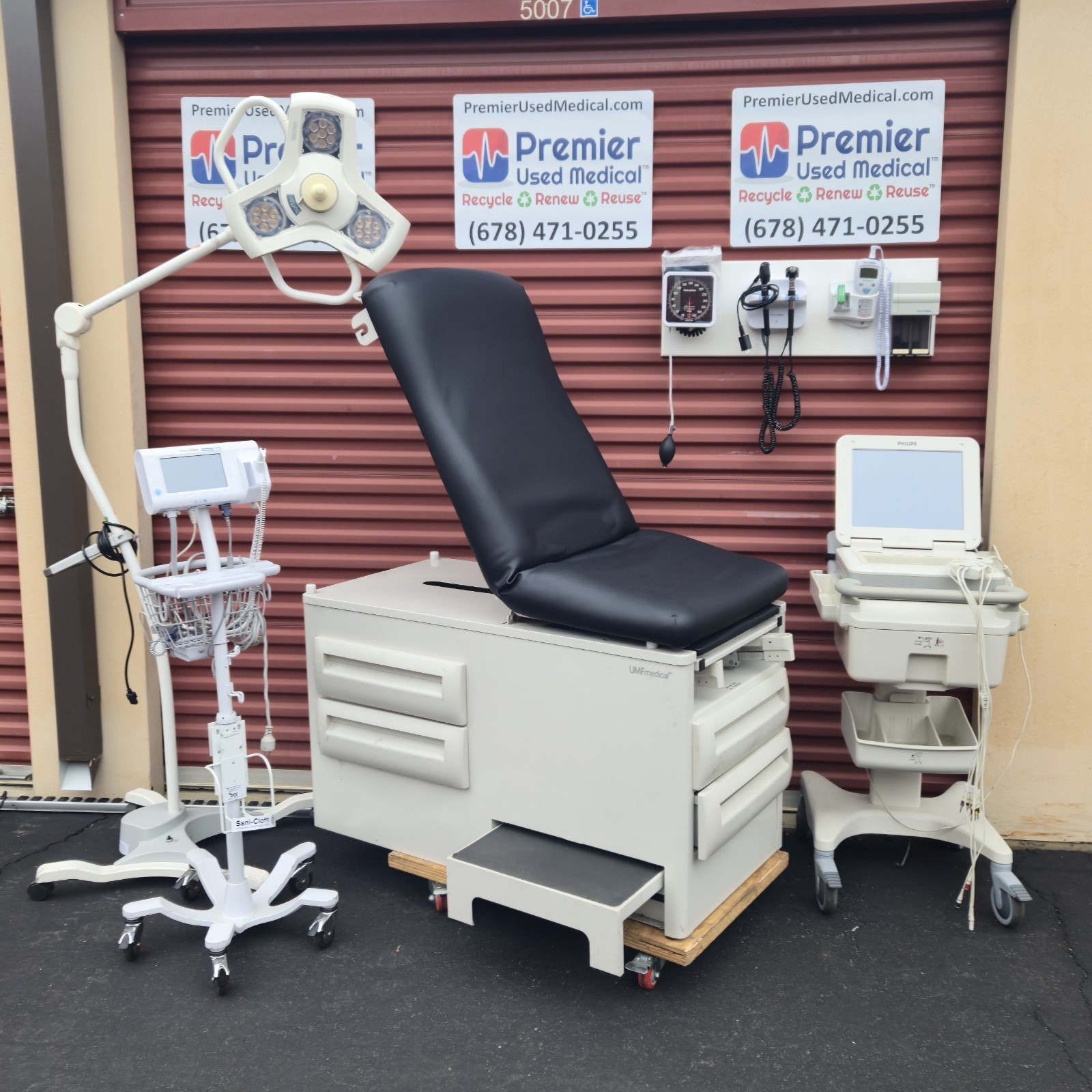 Exam Tables for Sale UMF w New Black Upholstery *Premier Used Medical*