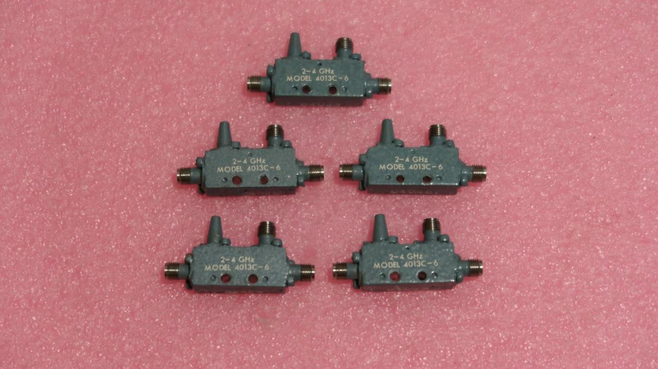 Lot of 5  NARDA 4013C-6 Directional Coupler 2-4GHz 6dB