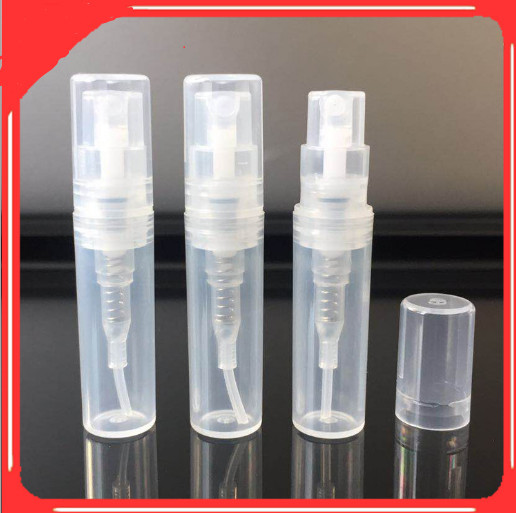 10x 2ml Plastic Travel  Bottle Empty Clear Transparent Perfume  New