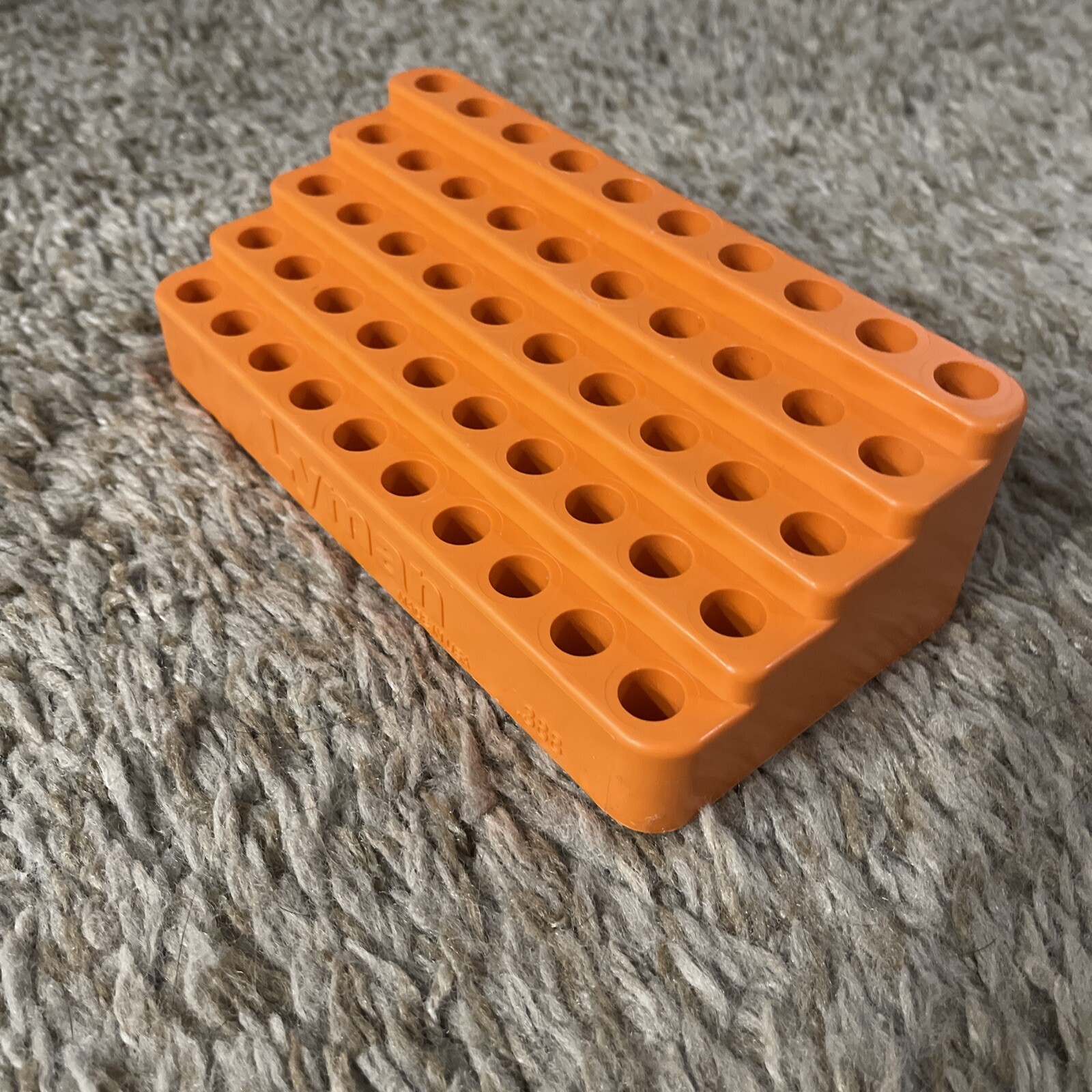 Lyman Bleacher Loading Blocks Durable Polymer Holds 50 Rounds Size .388 7728085