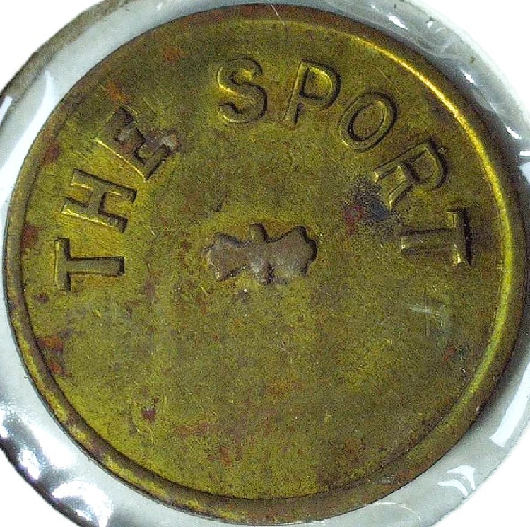 THE SPORT - GOOD FOR 12½ ¢ IN TRADE - LIVINGSTON, MT - TC# 68026 $$ - EC 7954