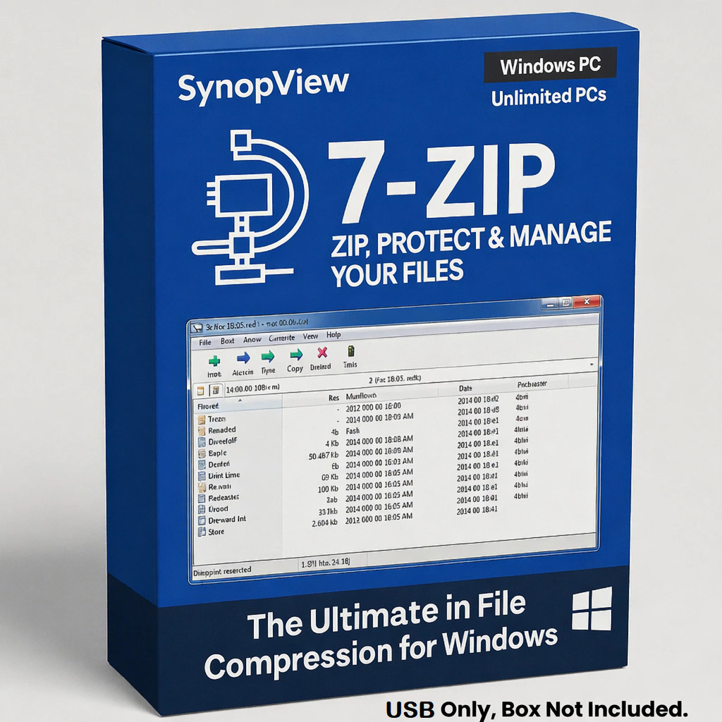 7-Zip 2026 - Ultimate Compression & Encryption - File Archiver Zip Unzip USB