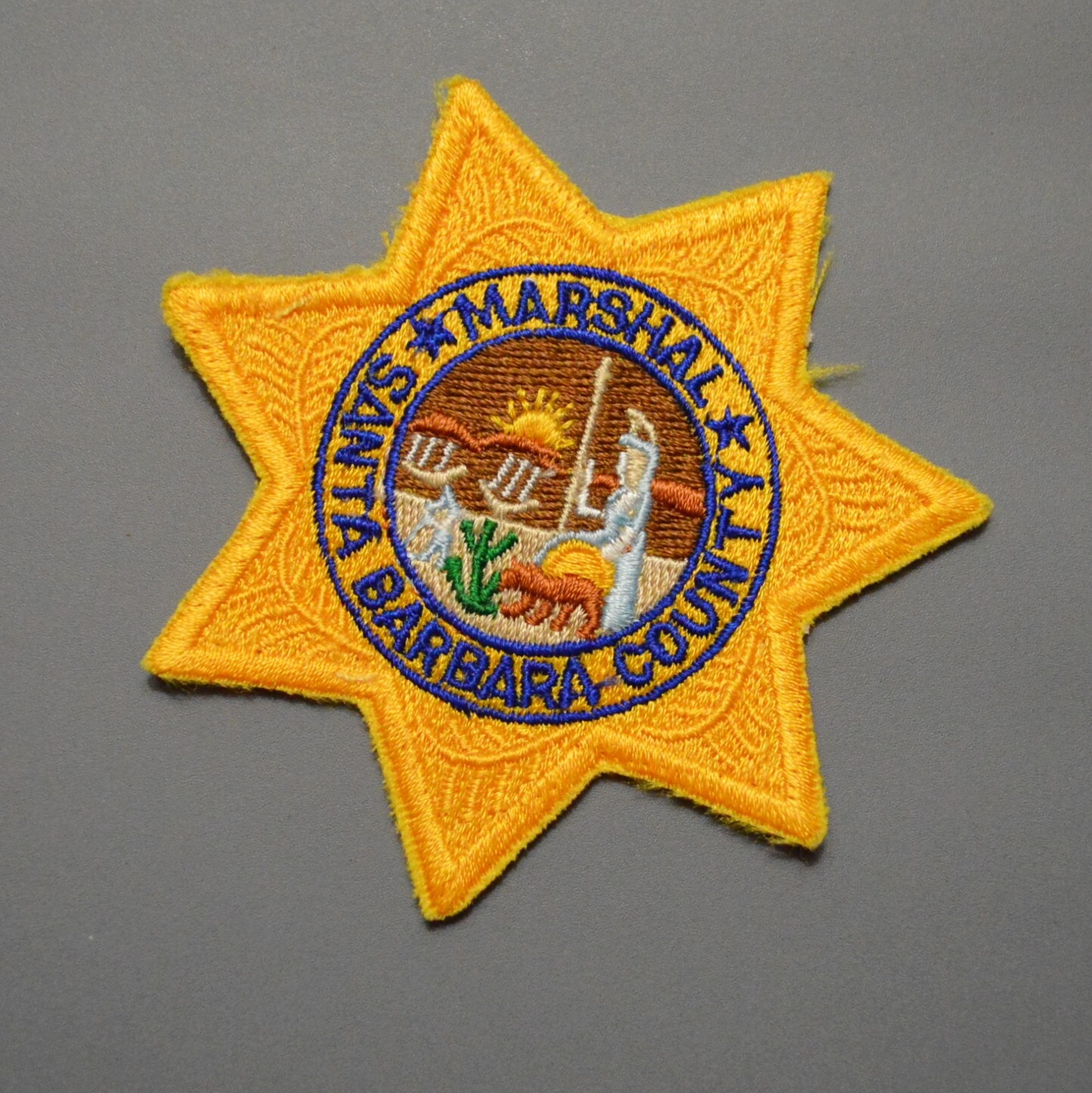 Santa Barbara County California Marshal Patch ++ Mint CA