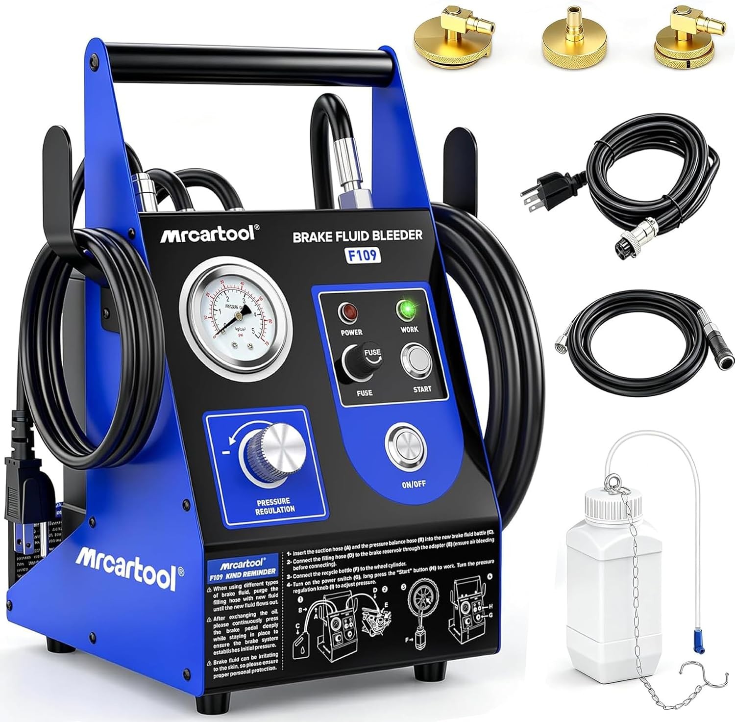 Electric Brake Bleeder Kit Automatic Brake Fluid Bleeder Oil Exchange Machine
