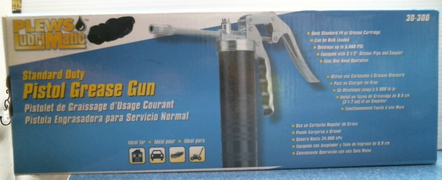 Plews Lubrimatic Standard Duty Pistol Grease Gun  (30-300)  FS