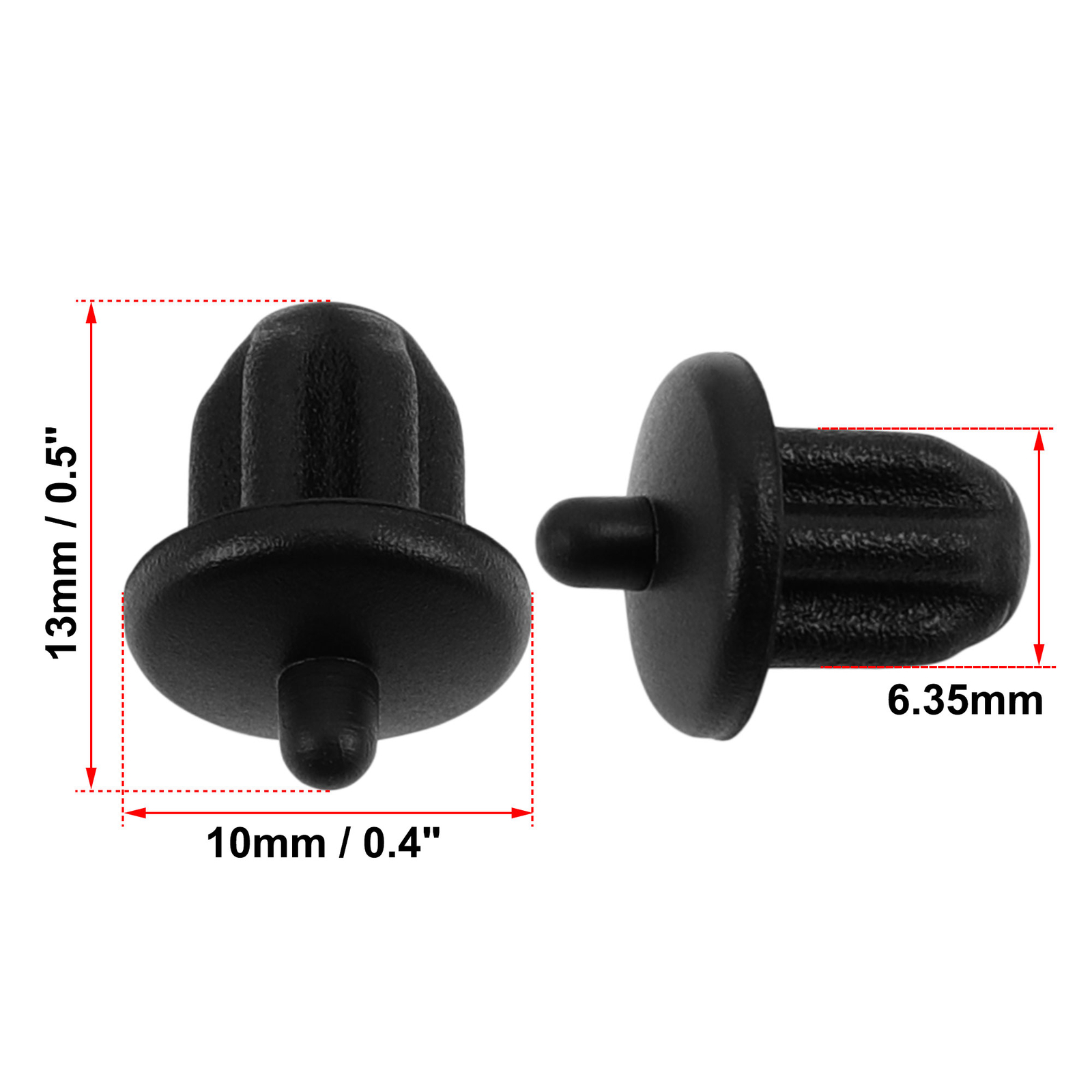 10PCS Black Rubber 6.35mm Audio Jack PC DVD Microphone Socket Dust Cover