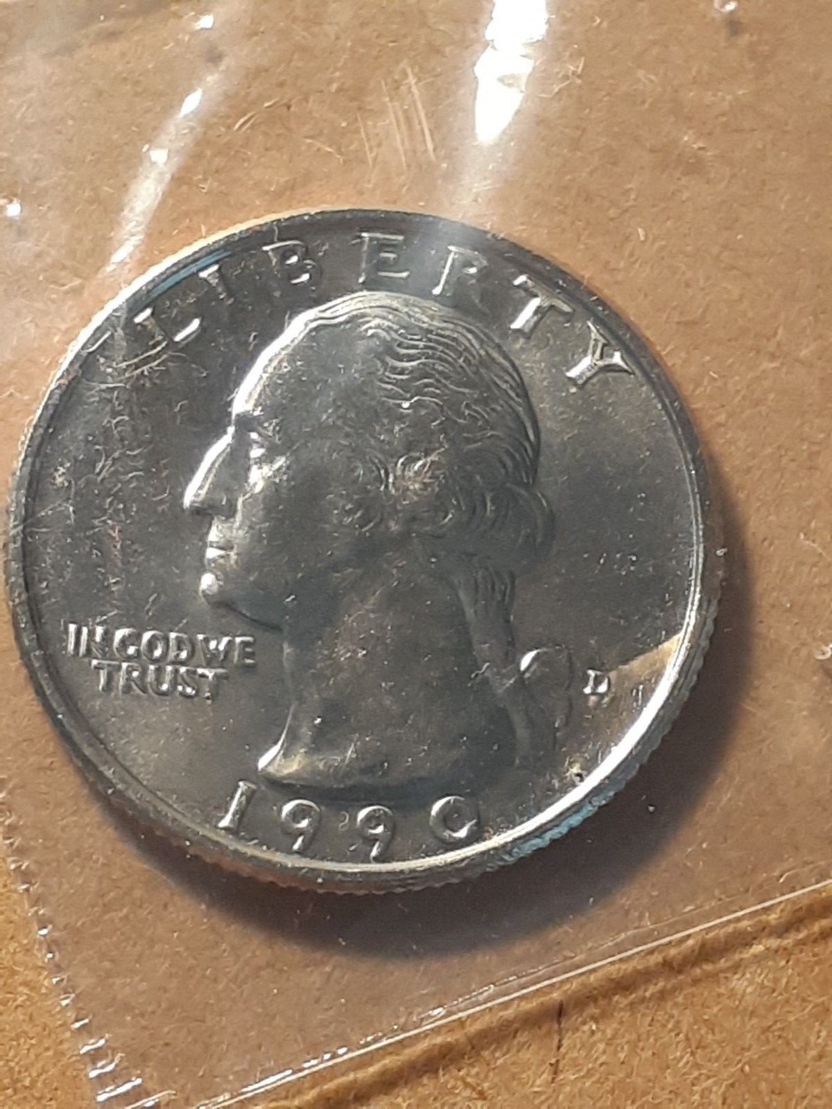 1990 D WASHINGTON QUARTER