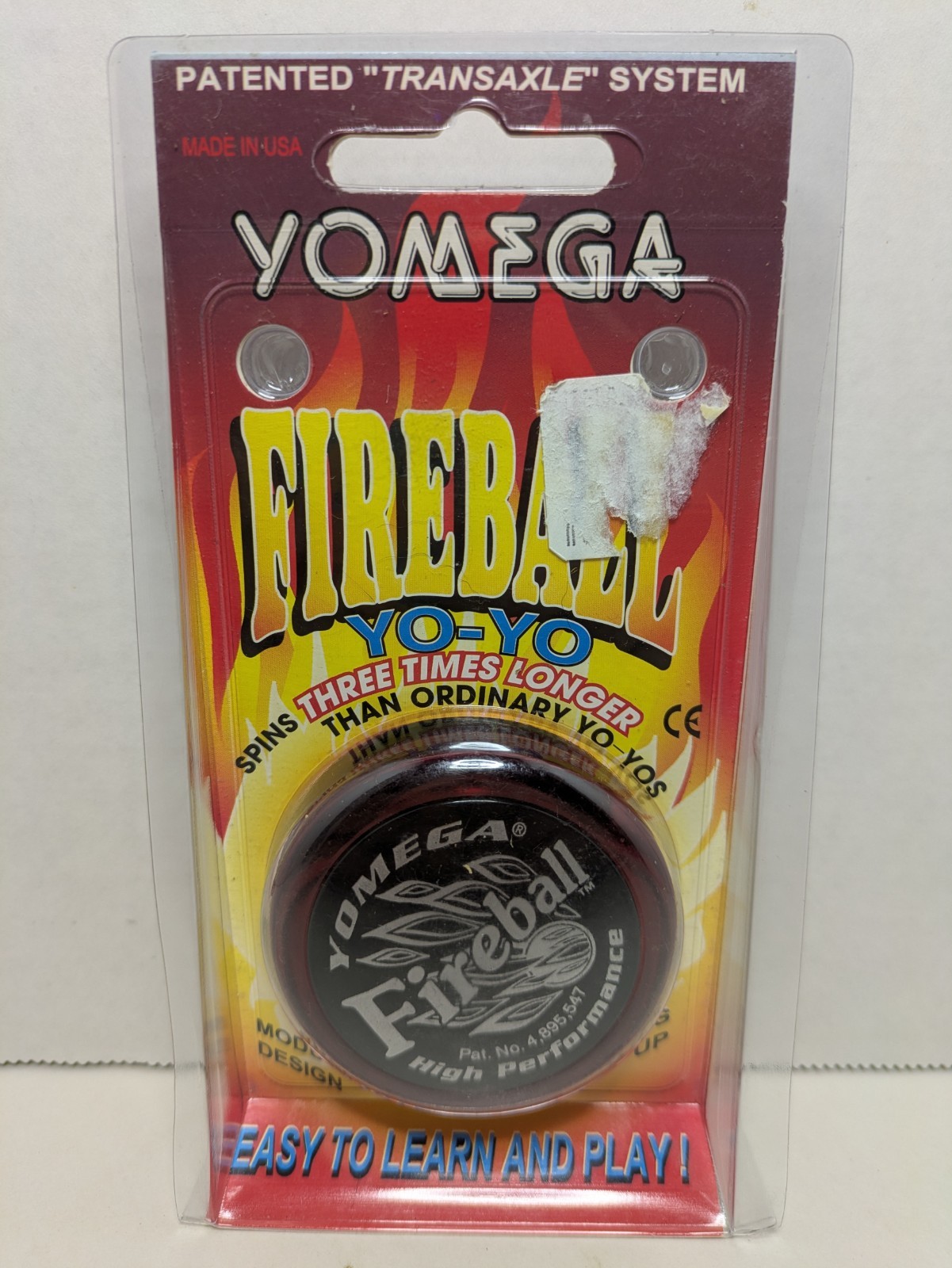 Vintage 1995 Yomega Fireball High Performance Yo-Yo Red/Black New NOS