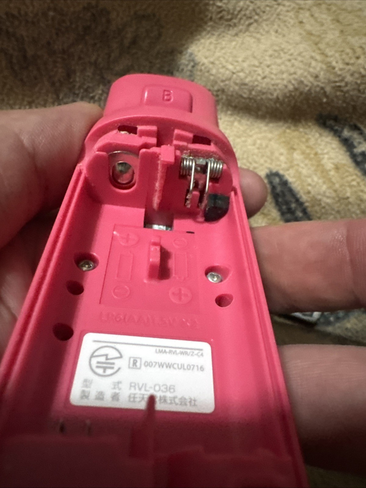 Official Nintendo Wii Remote Controller Motion Plus Inside Pink OEM Tested