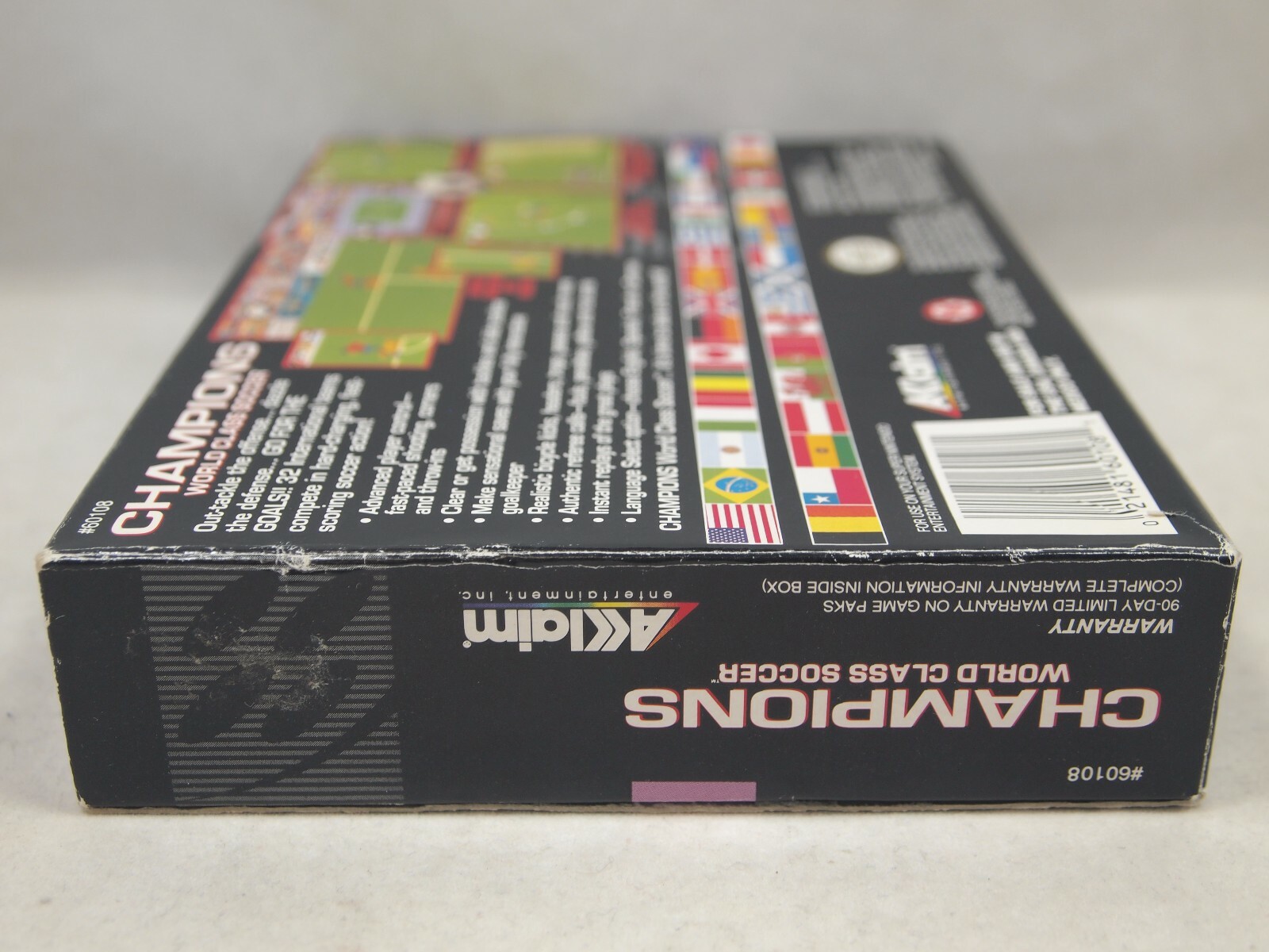 Champions World Class Soccer (Super Nintendo | SNES) Authentic BOX ONLY