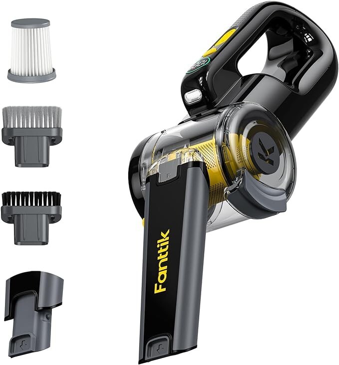 Fanttik Fold V10 Mate Pivot Car Vacuum, 14000Pa/40AW Cordless Car Vacuum Recharg
