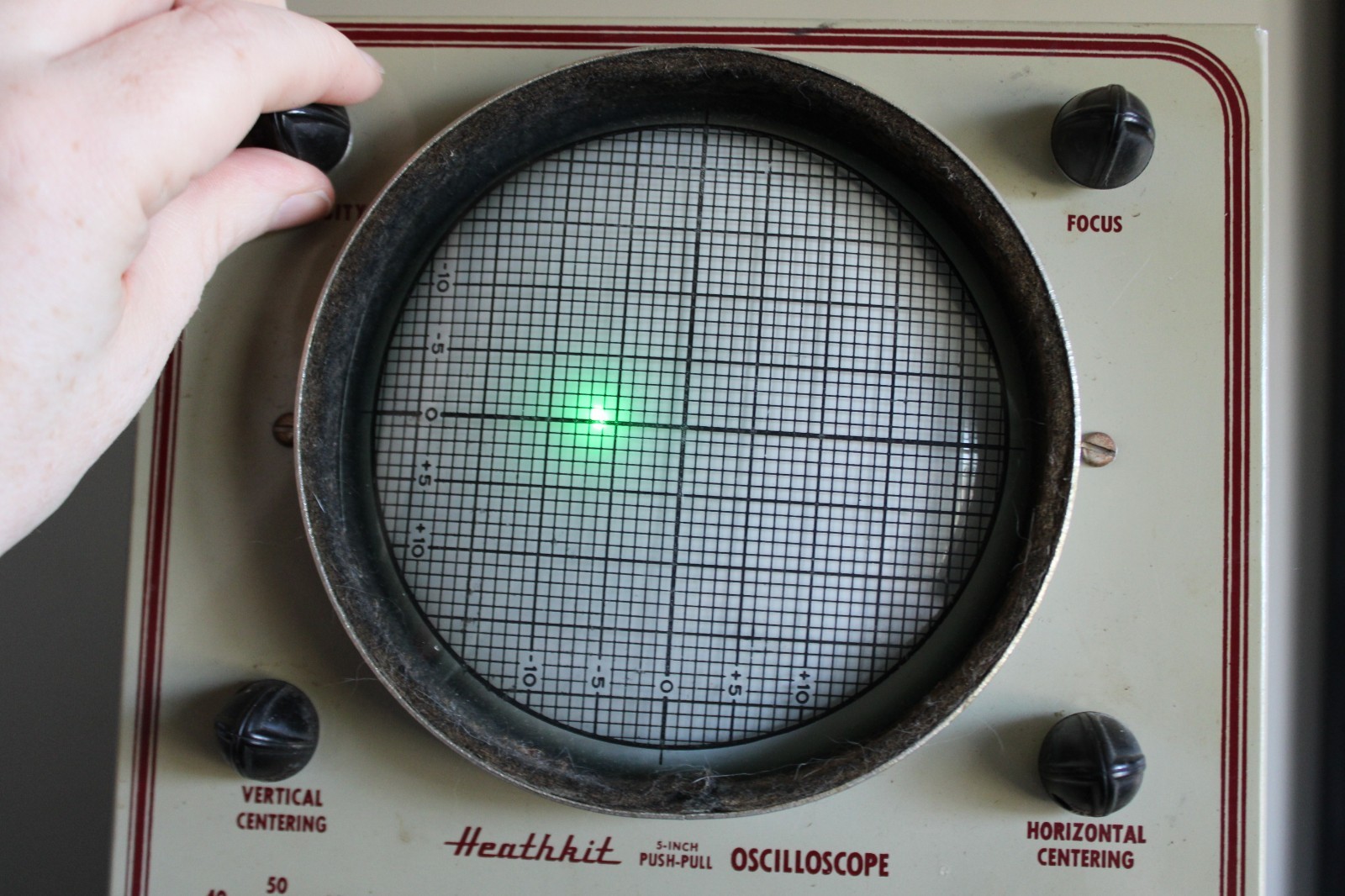 Vintage 1950 Heathkit O-7 Oscilloscope Powers On