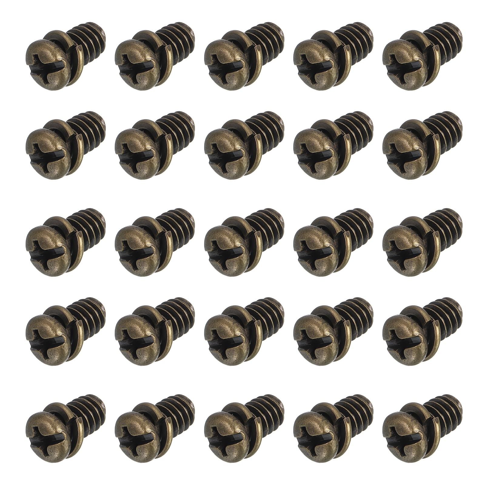 20Pcs Ceiling Fan Blade Screws, 1/4"-20 x 3/8 Carbon Steel Phillips Pan Motor...