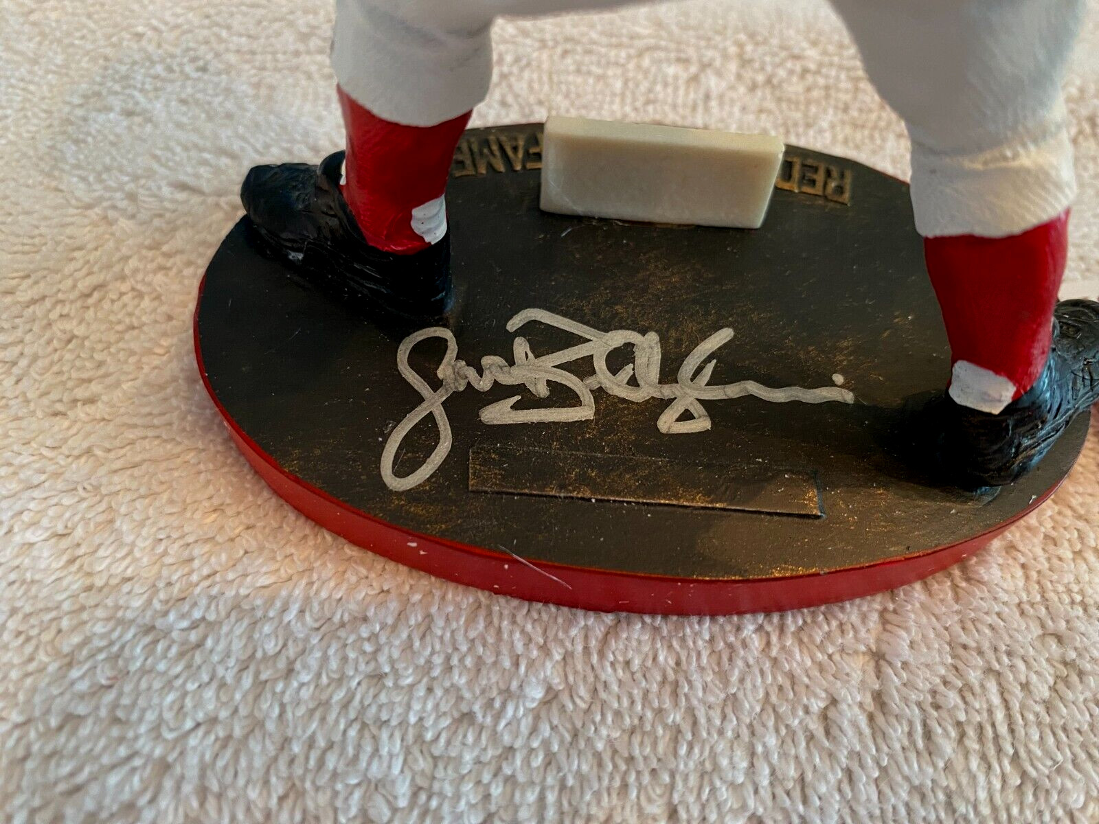 JACK BILLINGHAM Signed Reds Baseball Bobblehead -JSA Authenticated
