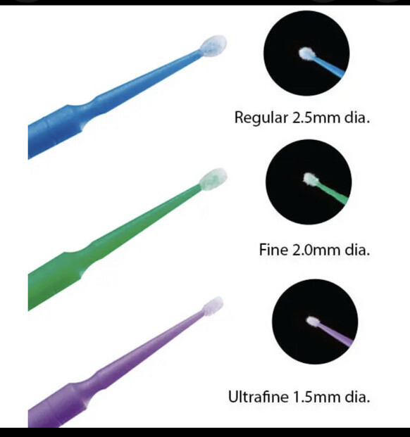 Micro Brushes Applicators Microbrush Dental Applicator Tips Ultrafine 1.5, 100pc