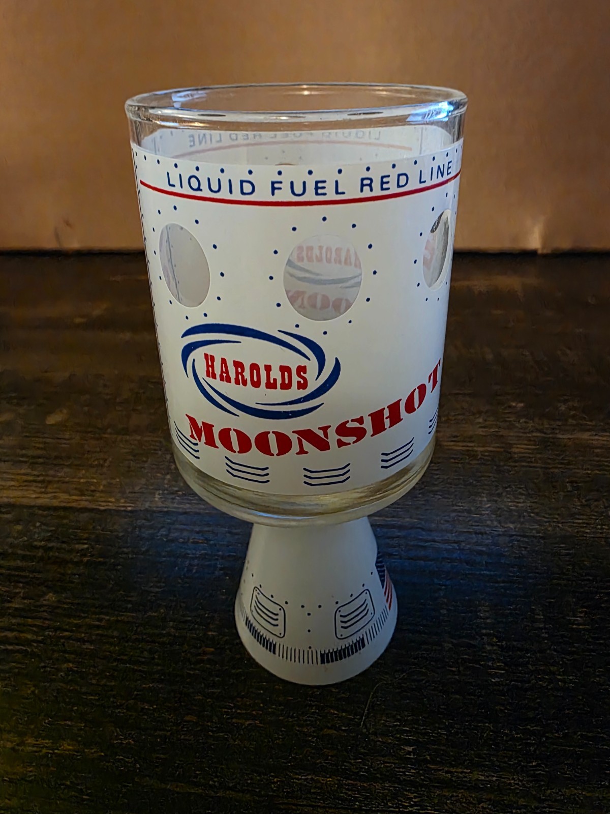 Harolds Moonshot Space Race Era Glass Reno Nevada Collectible 1969! NASA Capsule