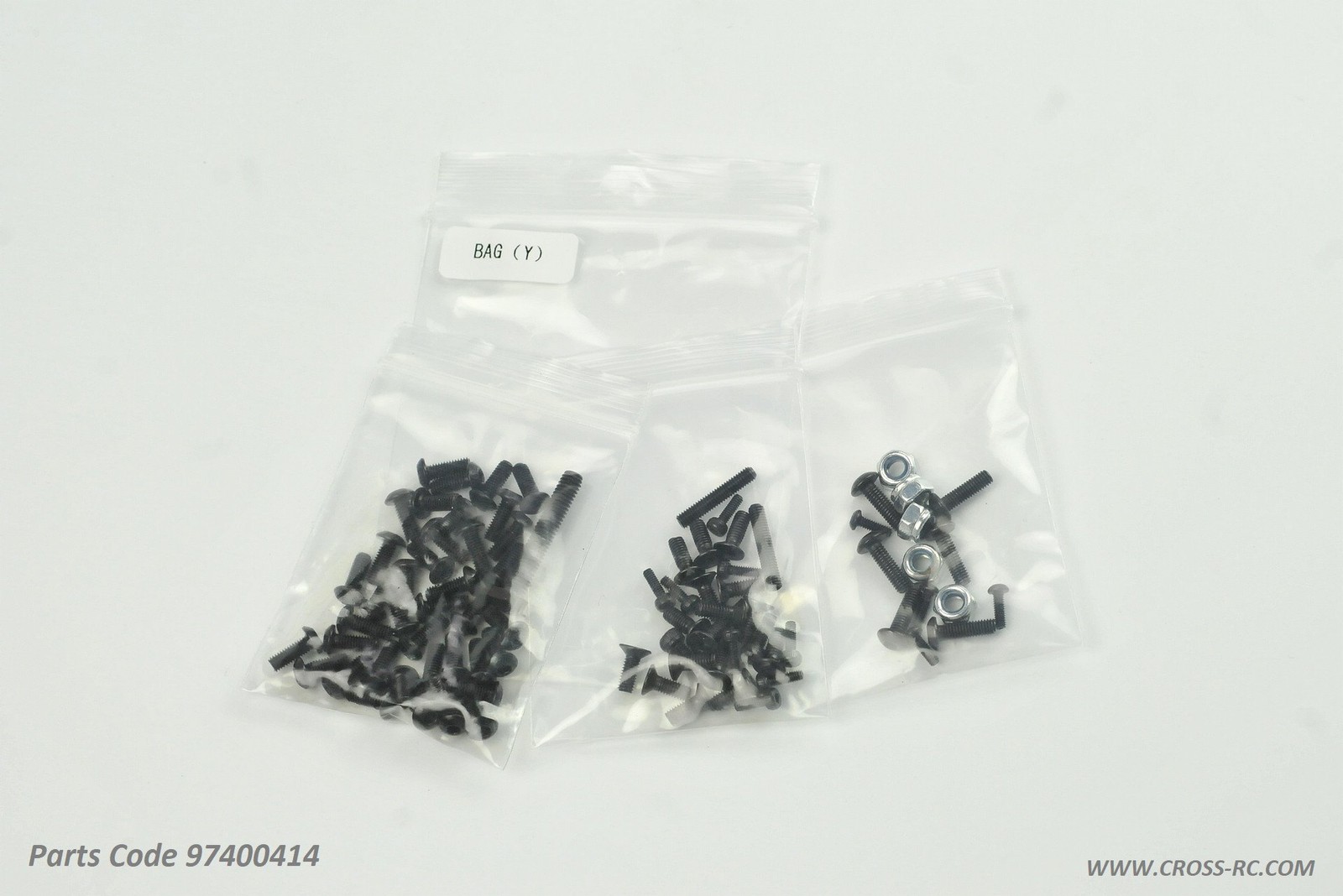 Cross RC 97400414 - Screw Bag, Y, Lock Nuts, Set Screws, Black, SG4