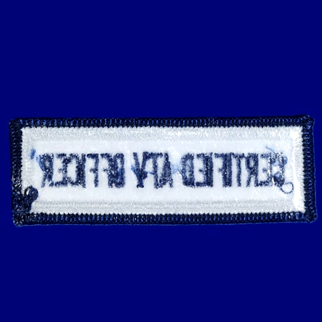 CERTIFIED ATV OFFICER PATCH: 3" Rectangle Embroidered Patch, Item #2016