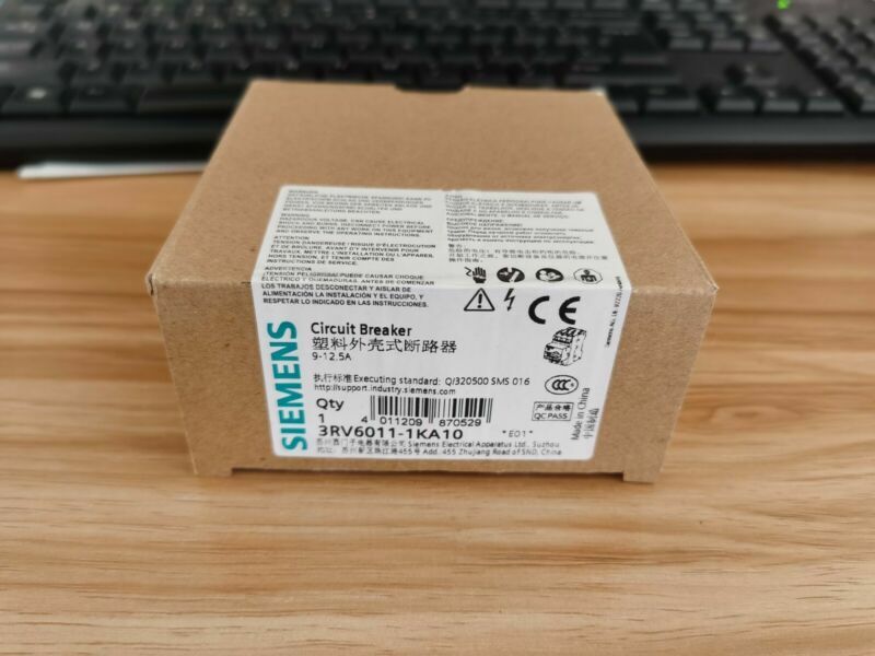 Siemens 3RV6011-1KA10 3RV60111KA10 9-12.5A Circuit Breaker -New Ship *UP