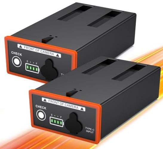 2-Pack 5000mAh Battery Pack Compatible with Moultrie Edge Cellular Trail 2 Pack
