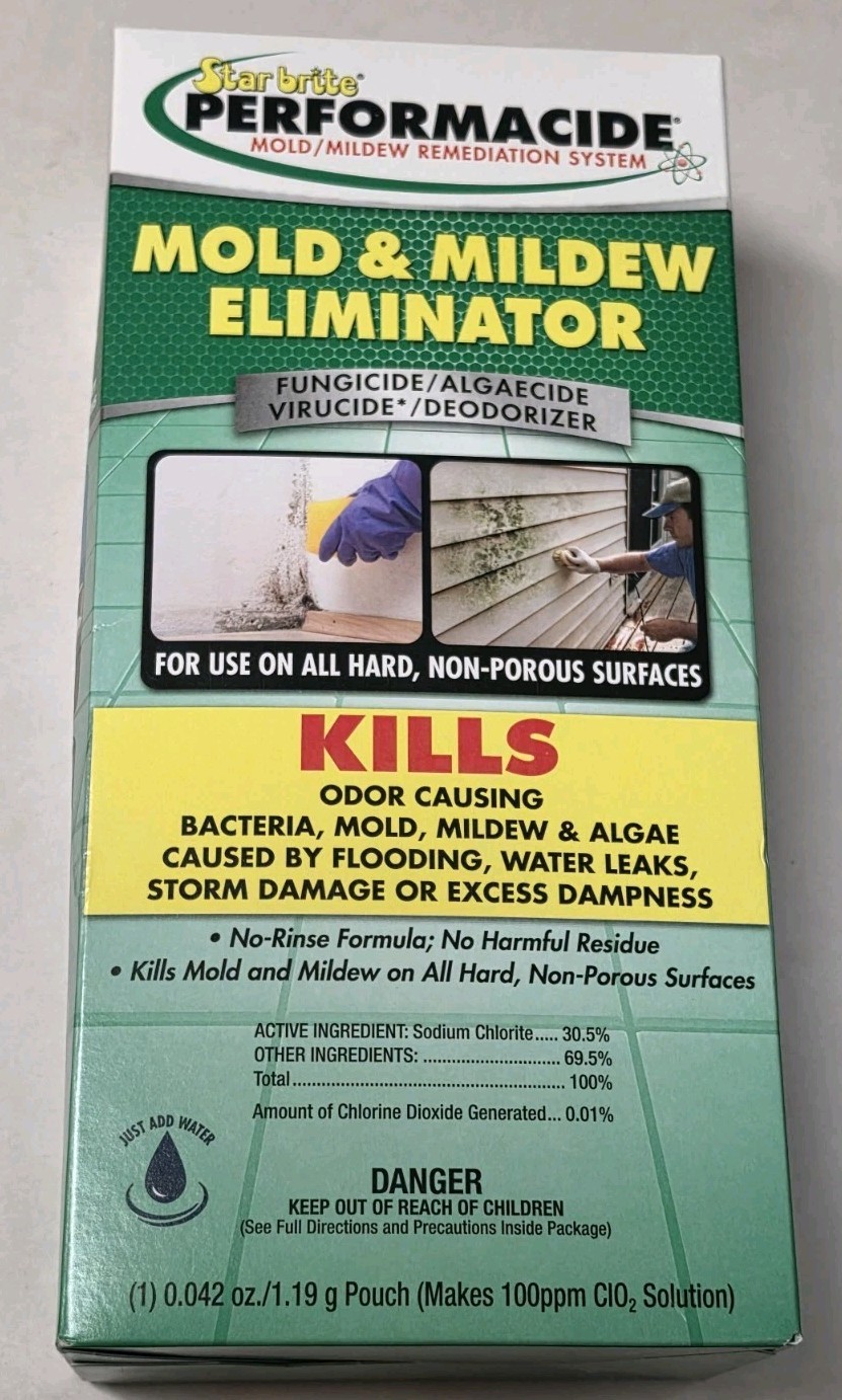 STAR BRITE PERFORMACIDE Mold & Mildew Eliminator/Killer 32 OZ. Kit