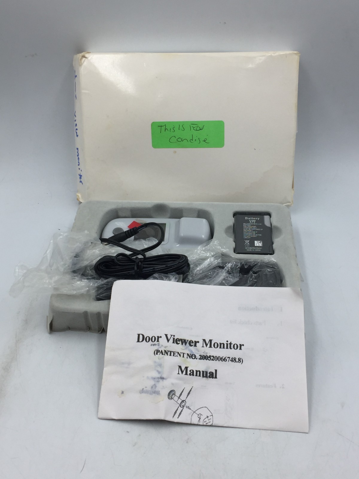 DOOR VIEWER MONITOR 1.5" LCD 300,000 PIXELS NEW OPEN BOX