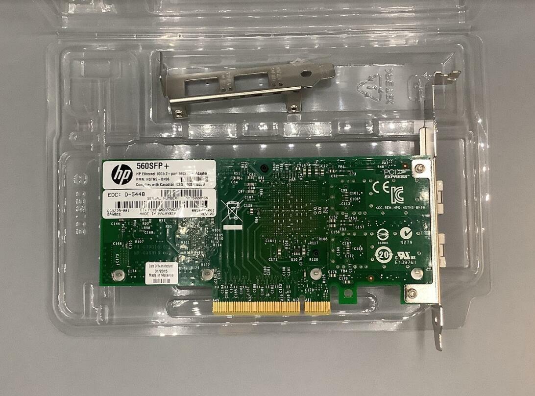 Genuine HP NC560SFP+ 10GB DUAL PORT ADAPTER 665249-B21 669279-001 665247-001