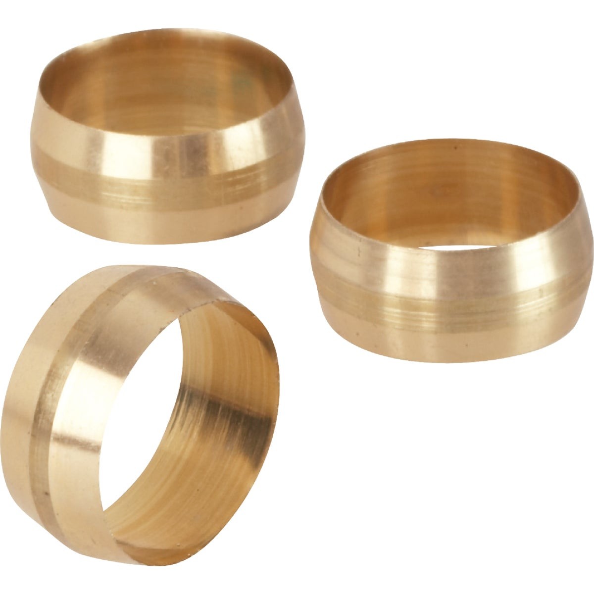 Do it 5/8 In. Brass Compression Sleeve (3-Pack) 458622 SIM Supply, Inc. 458622