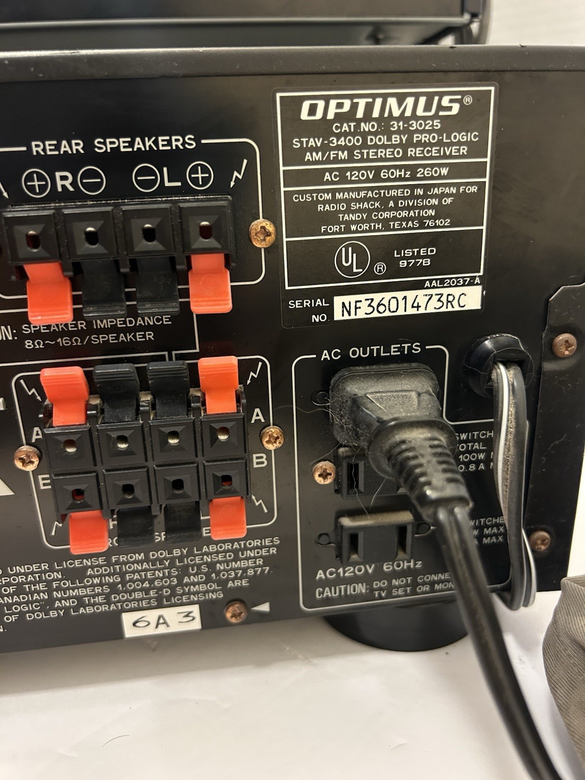 Optimus Professional Series modular component stereo system perfectly working.
