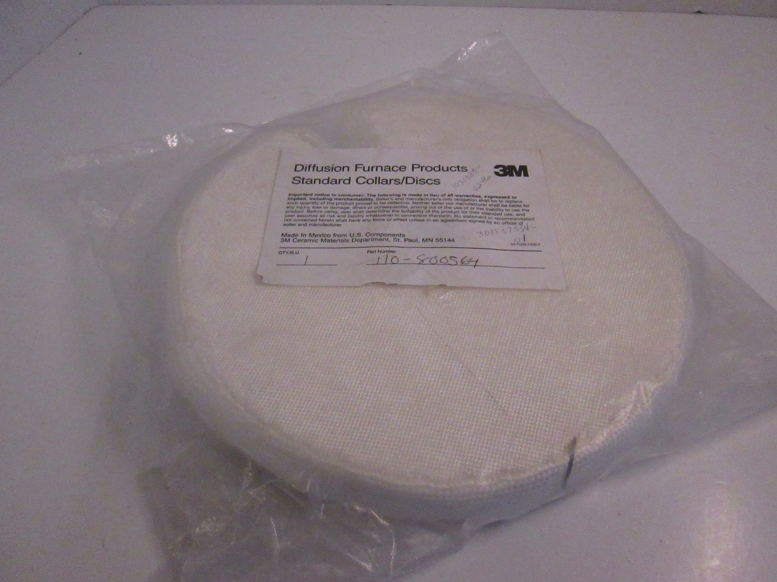 3M Diffusion Furnace Products, Standard Collar/ Disc, 110-800564