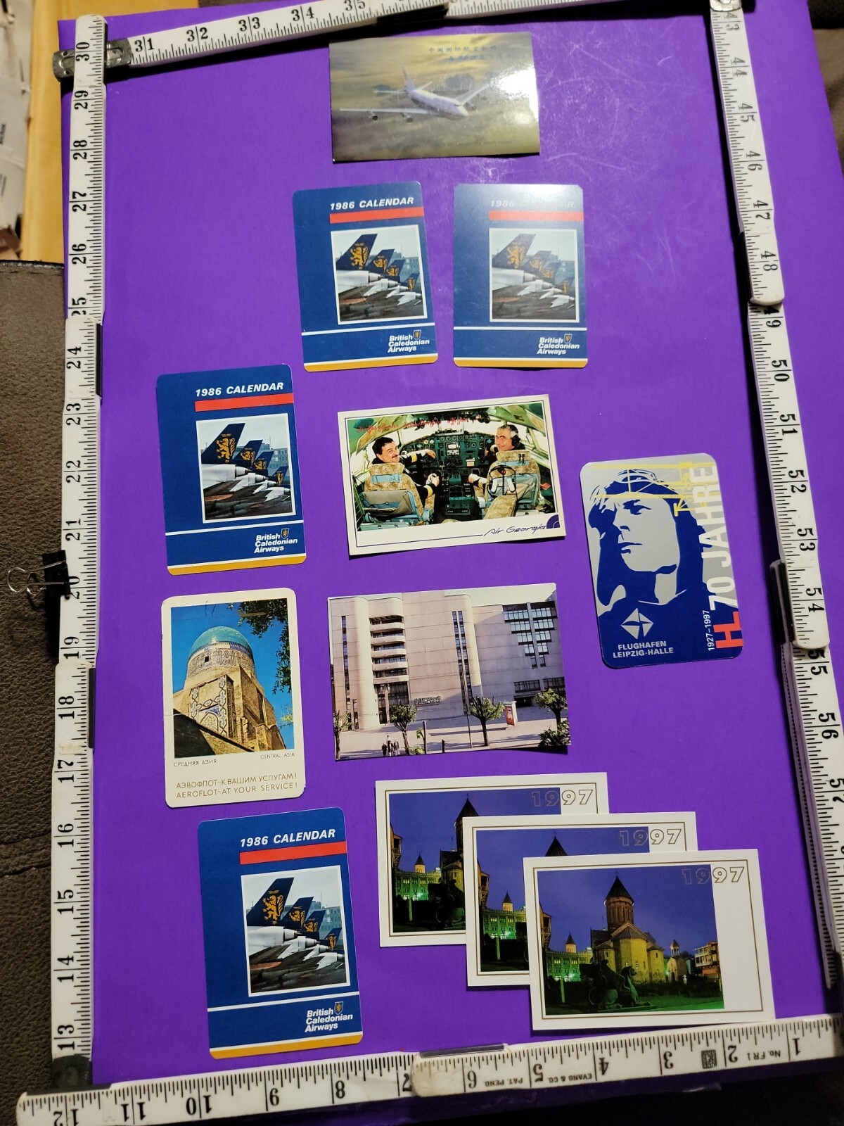 Lot Of 12 Calander Cards AVIATION RELATED