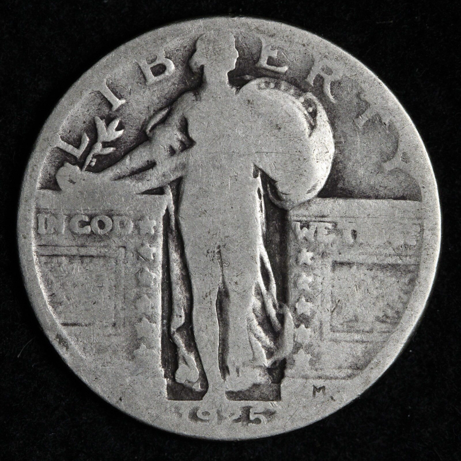 1925 Standing Liberty Silver Quarter E290 WM
