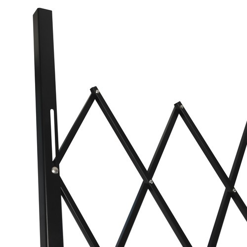 Folding Security Gate 7.2ft x 6.5ft Wall Mount Single Folding Door Scissor Gate