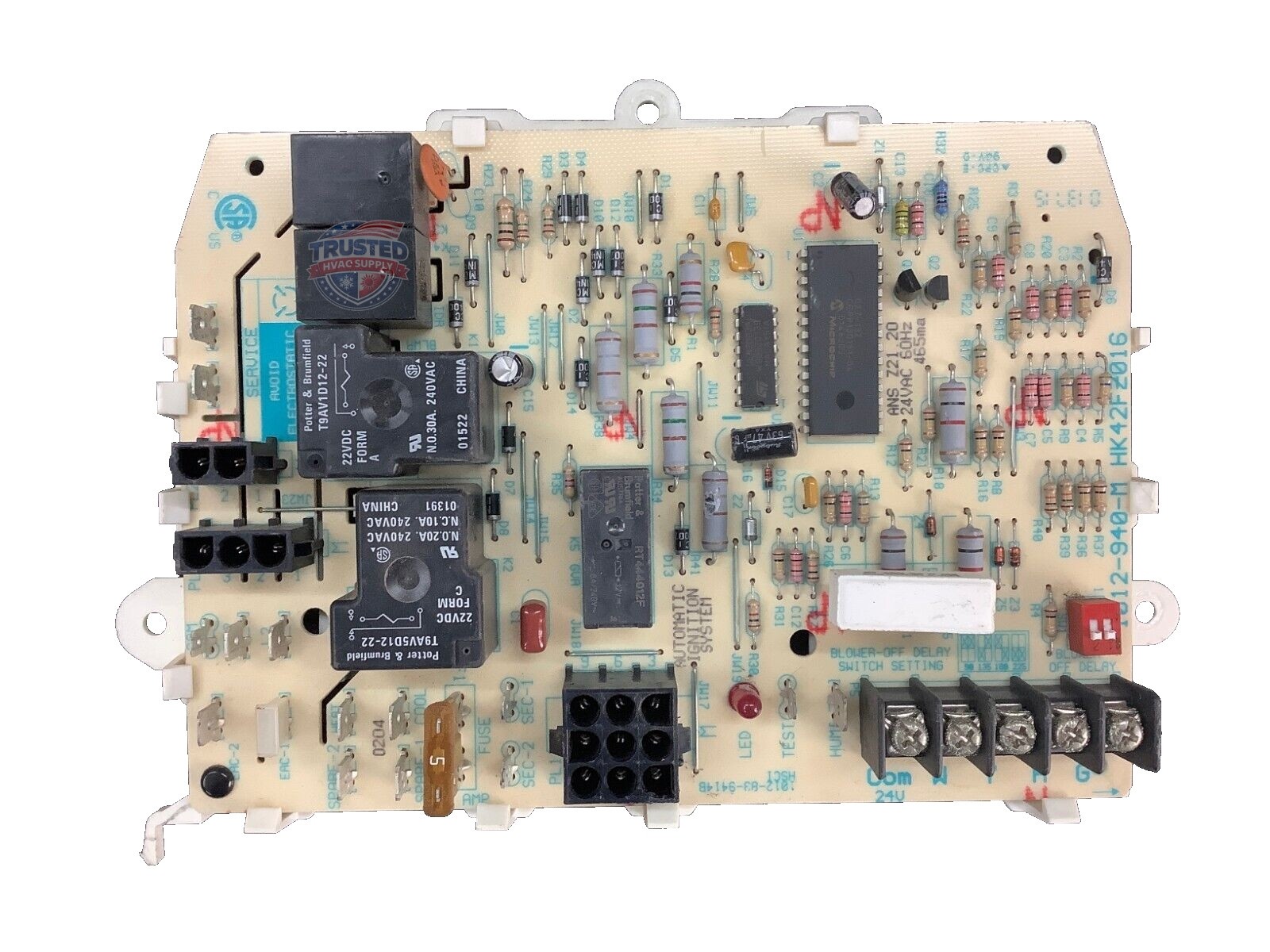 HK42FZ016 gas furnace control circuit board