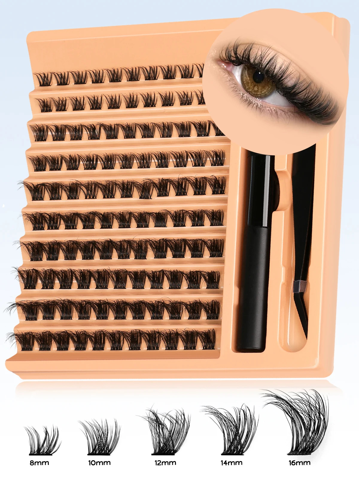 Clusters Lashes Kit DIY Eyelashes Lash Clusters Set Eyelash Extension