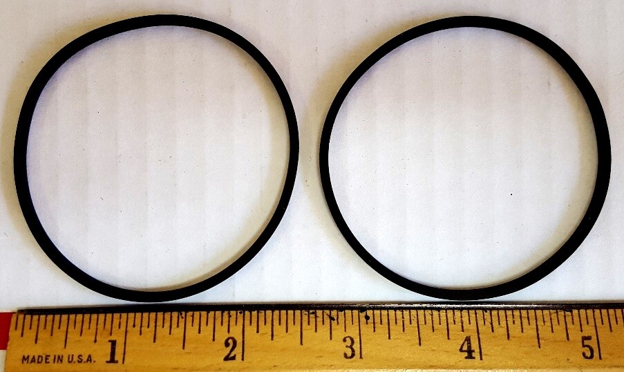 Square Belts 7.5 x .080 x .080", 190.5 x 2.032 x 2.032 mm, Set of 2 pieces