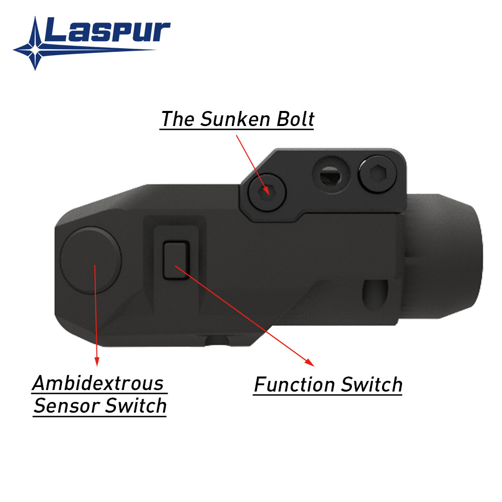 LASPUR Sensor Switch Tactical gun light Magnetic Touch Rechargeable Battery
