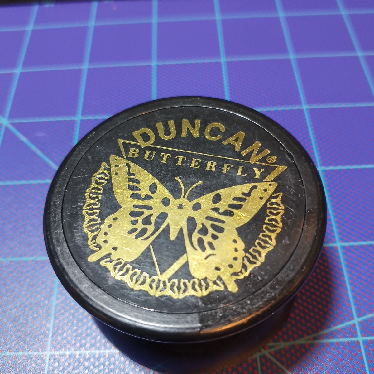 Vintage Rare Duncan Butterfly Yo-Yo Black 90s Used