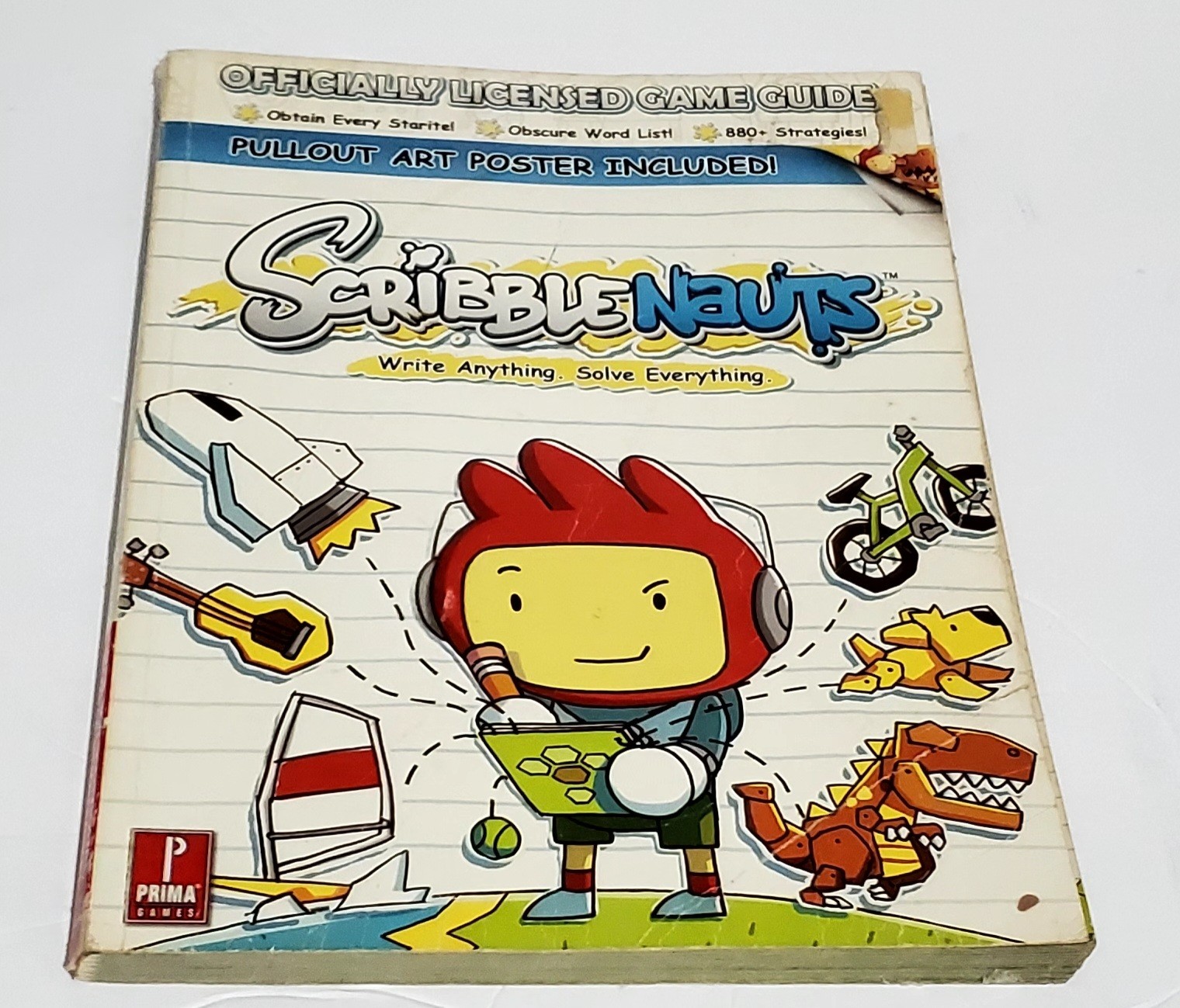 Scribblenauts Prima Official Strategy Guide Nintendo DS NO POSTER