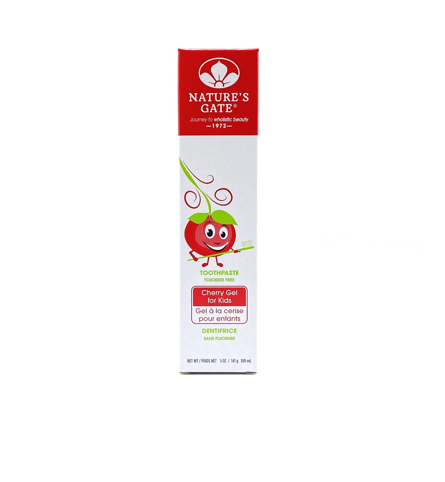 Nature's Gate Natural Toothpaste Gel, Cherry for Kids 5 oz New Pack