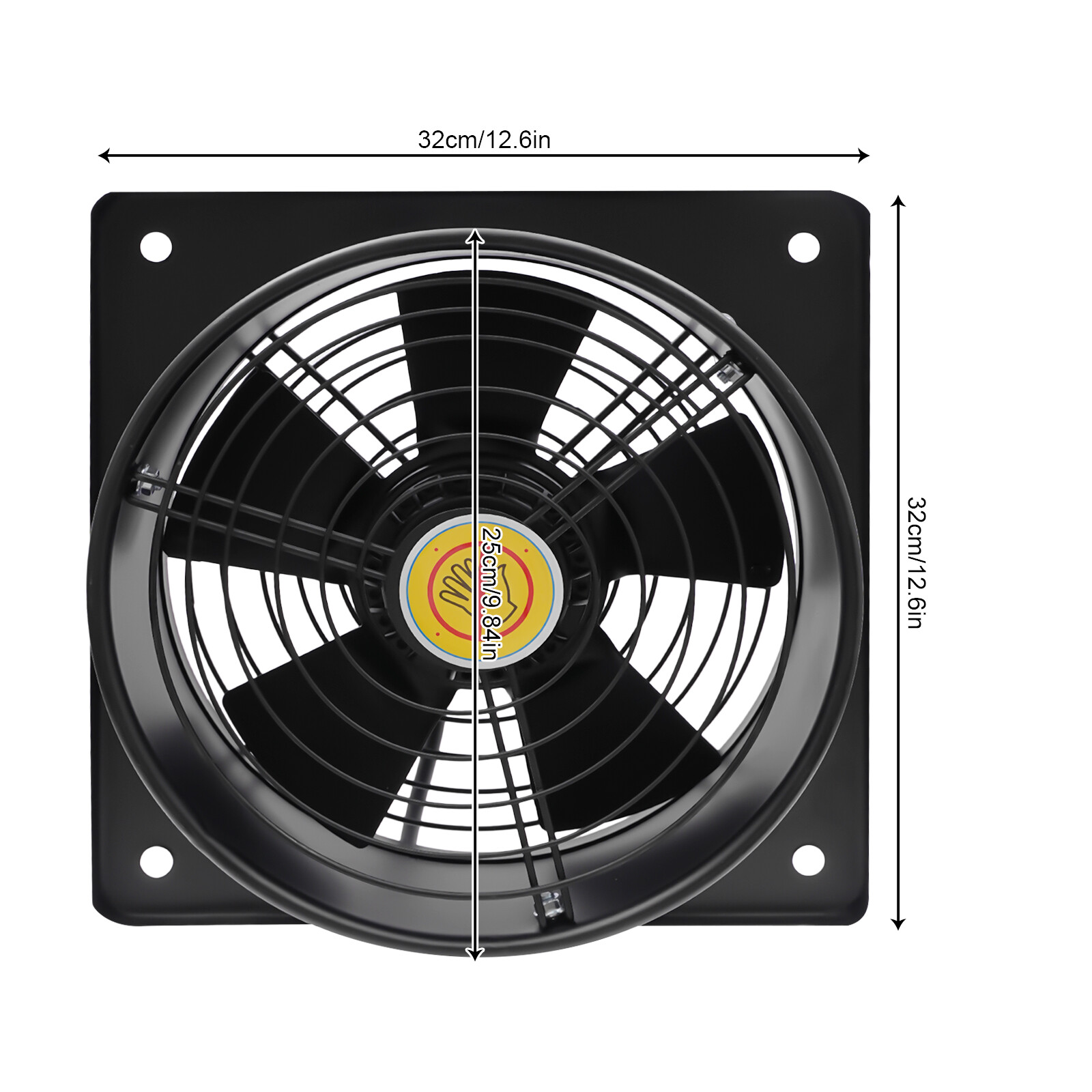 Industrial Ventilation Extractor Commercial Metal Axial Exhaust Blower Plate Fan