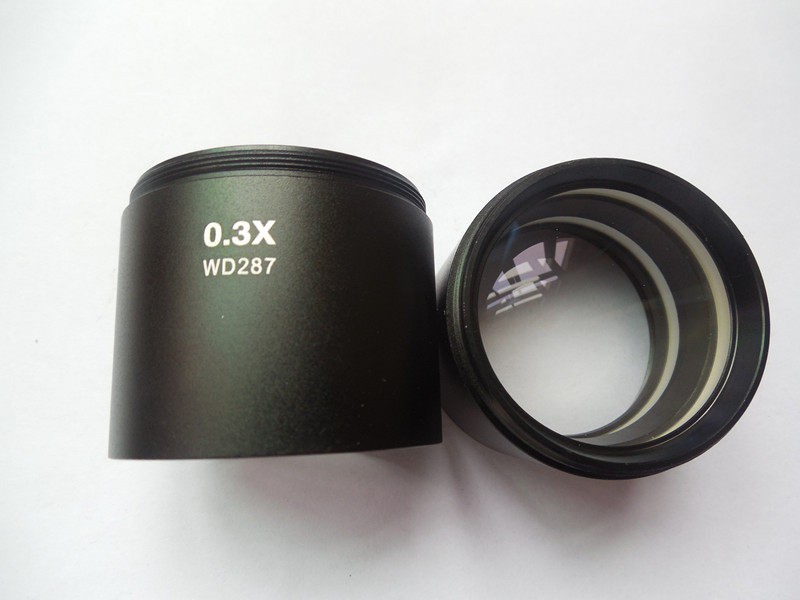 0.3X Auxiliary Objective Lens Reducer Lens Working Distance Extender Microscope