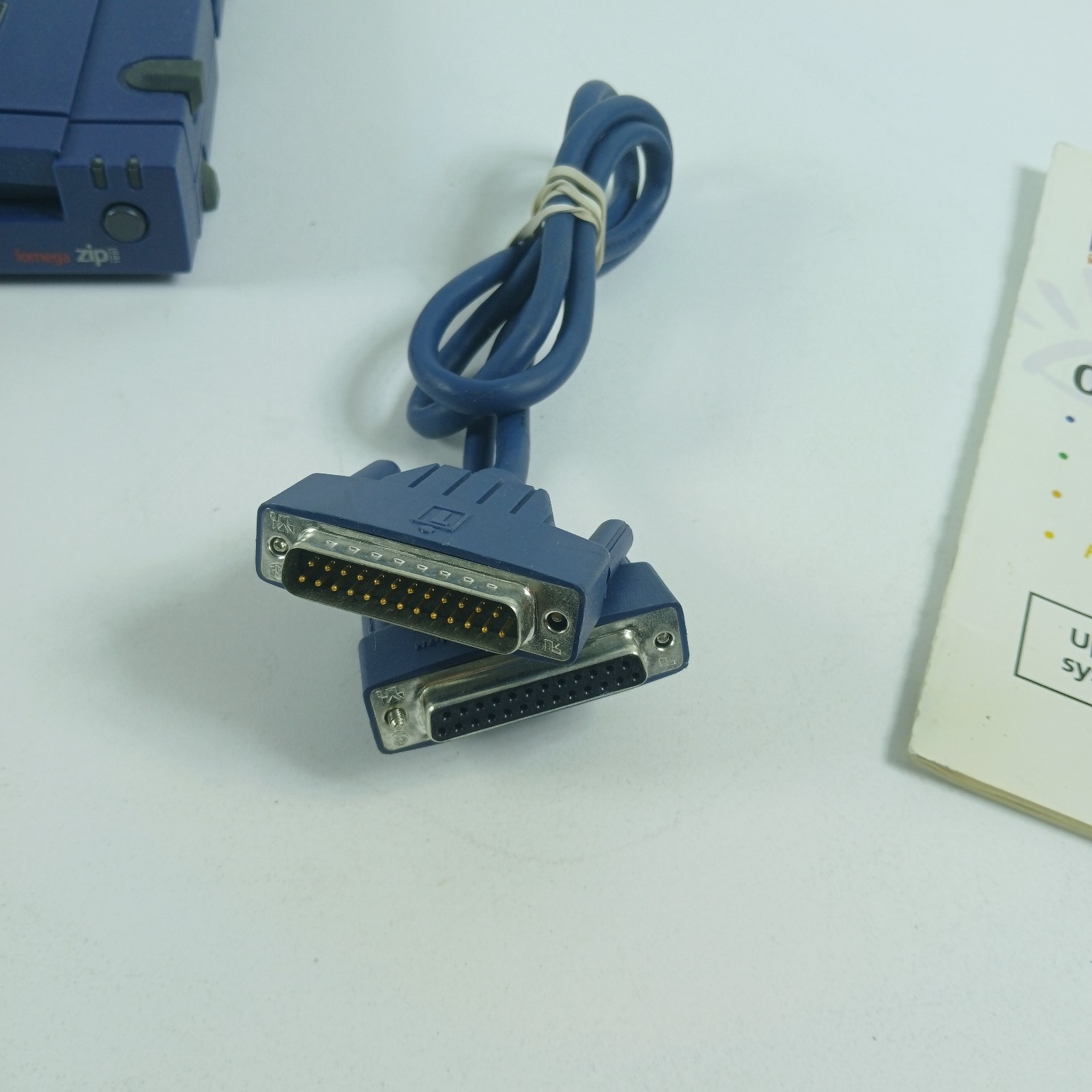 Iomega Zip 100 Parallel Port Drive Model Z100P2 W/TH CABLE POWER DISC TESTED