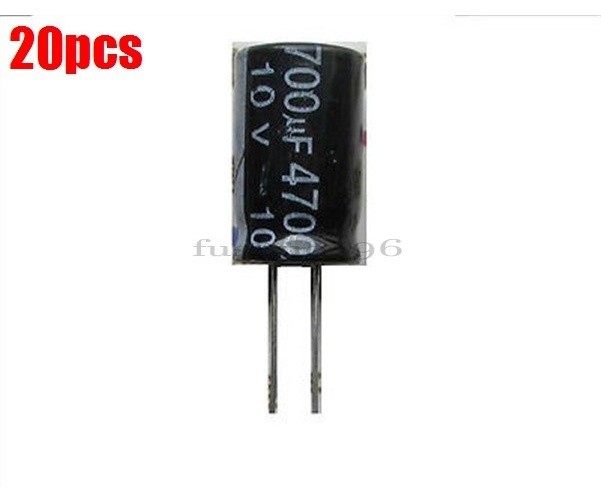 20pcs 4700uf 10V electrolytic capacitor new ic ff *hh