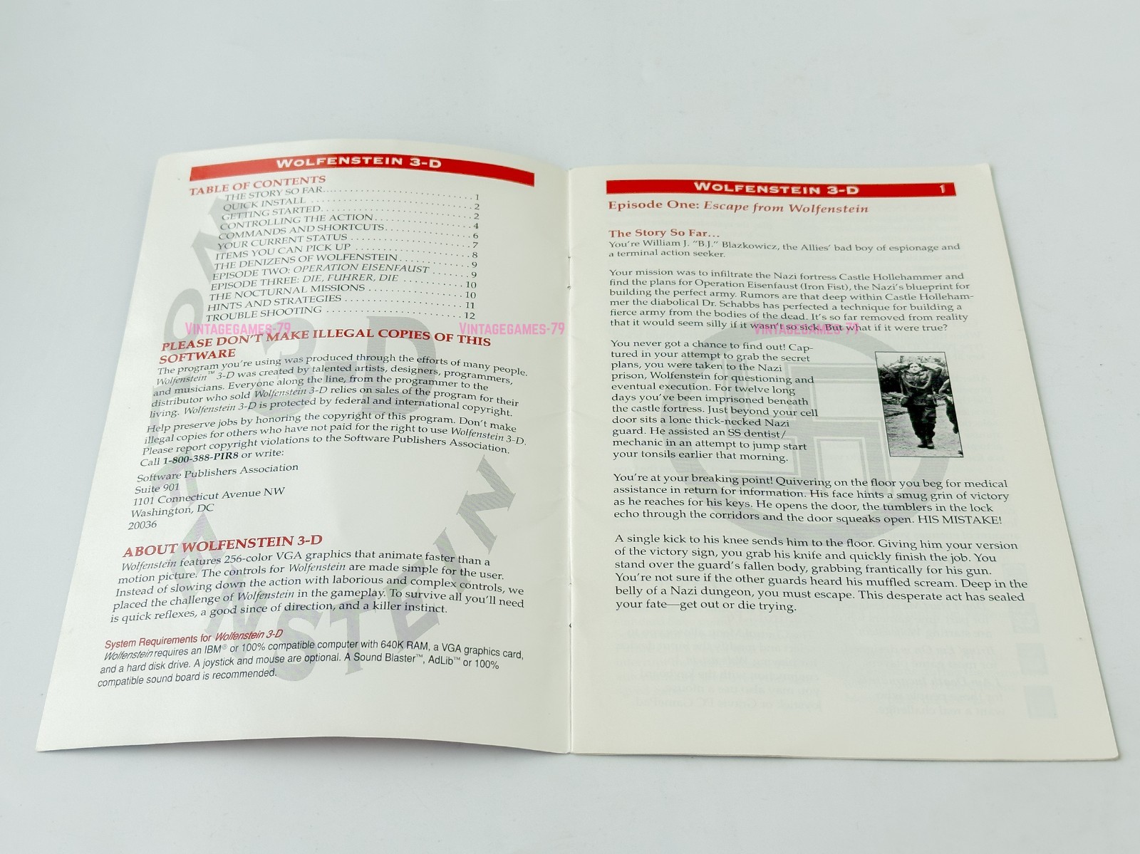 Wolfenstein 3d Mail Order - id Software - 1992 / IBM PC