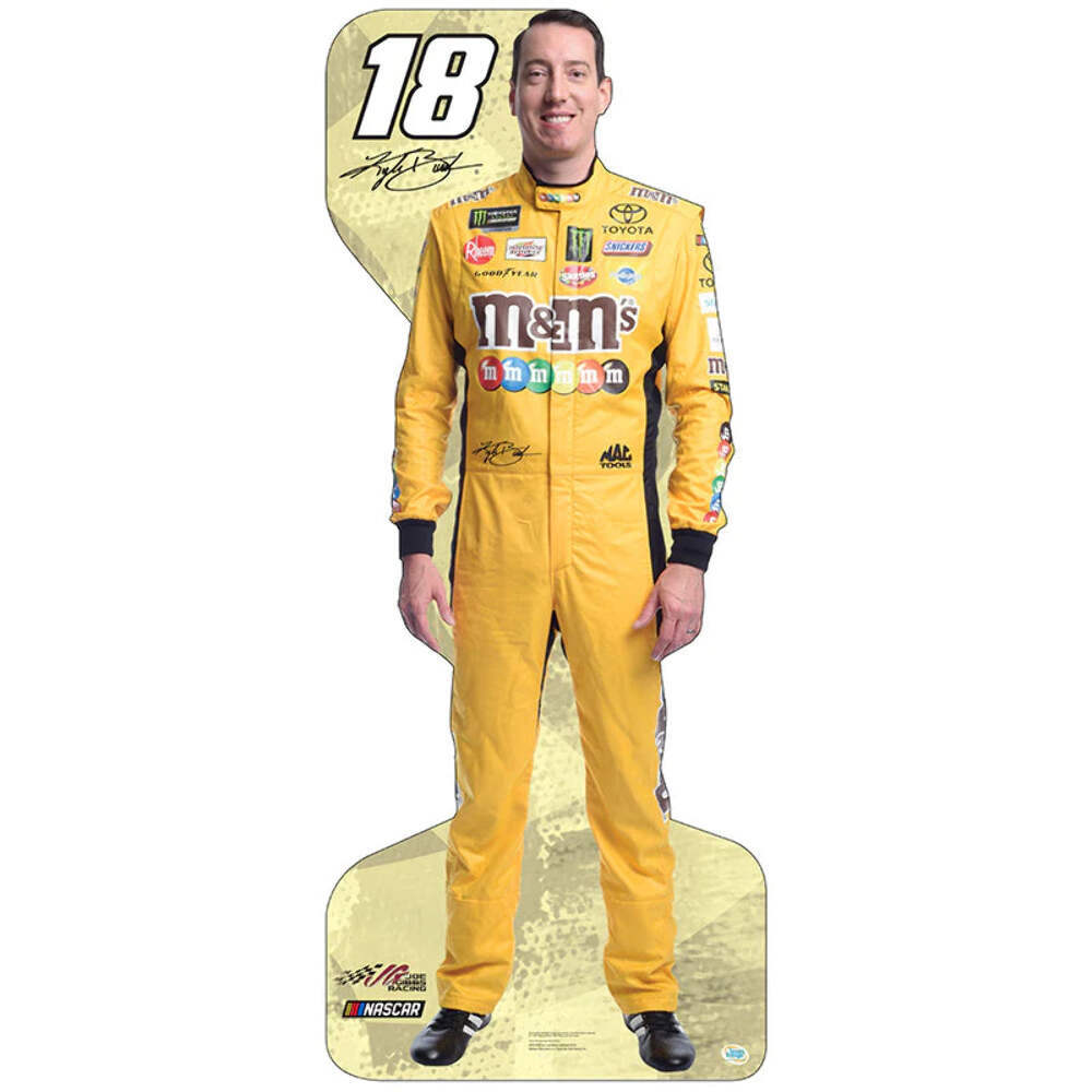 Team Image: Miniature Cardboard Cutout - Kyle Busch #18 (Yellow)