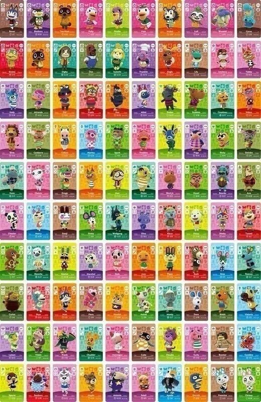 100x Animal Crossing ACNH Series 3 Mini NFC Cards New Horizons 201-300