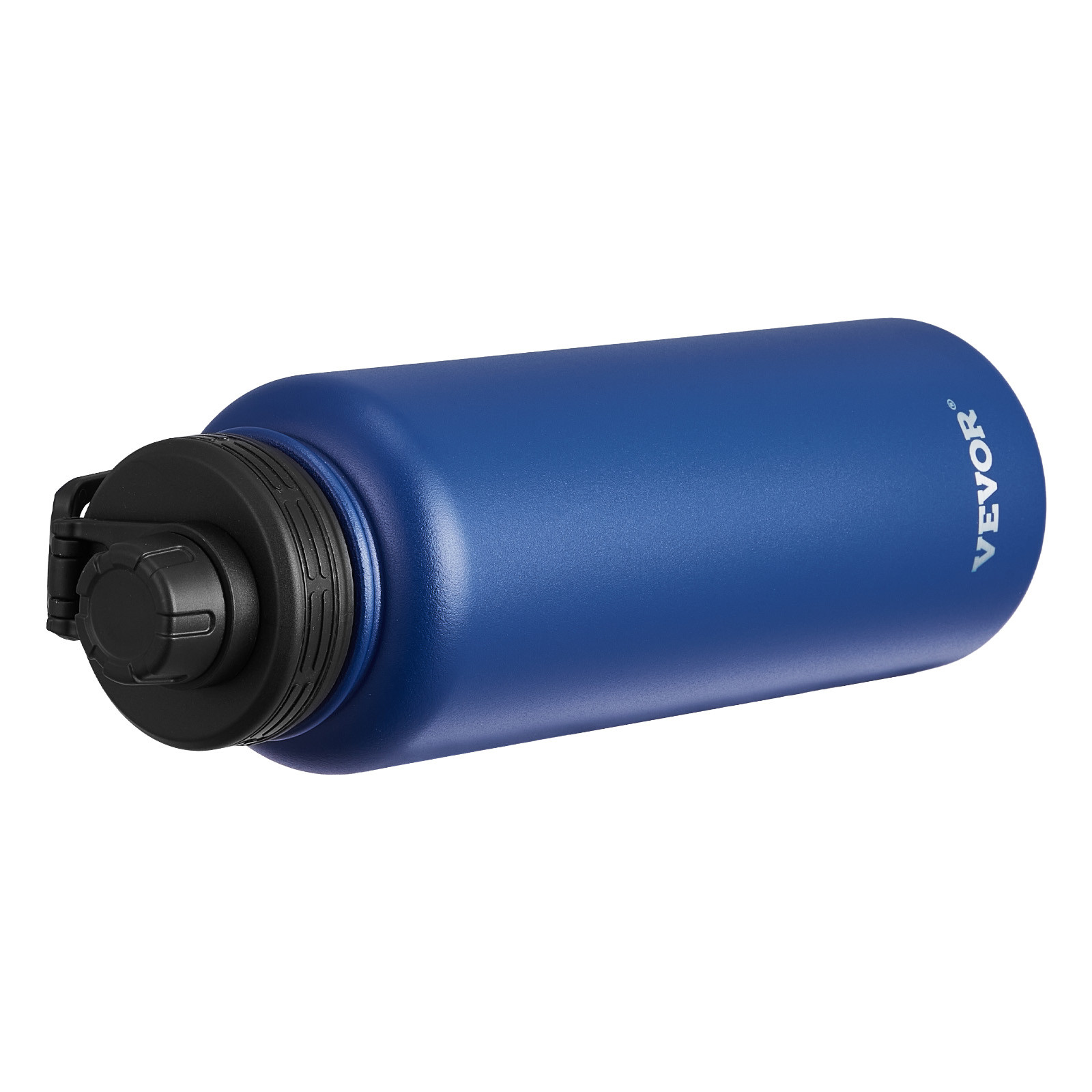 VEVOR 40 oz Insulated Water Bottle Stainless Steel with Wide Mouth Lid Blue